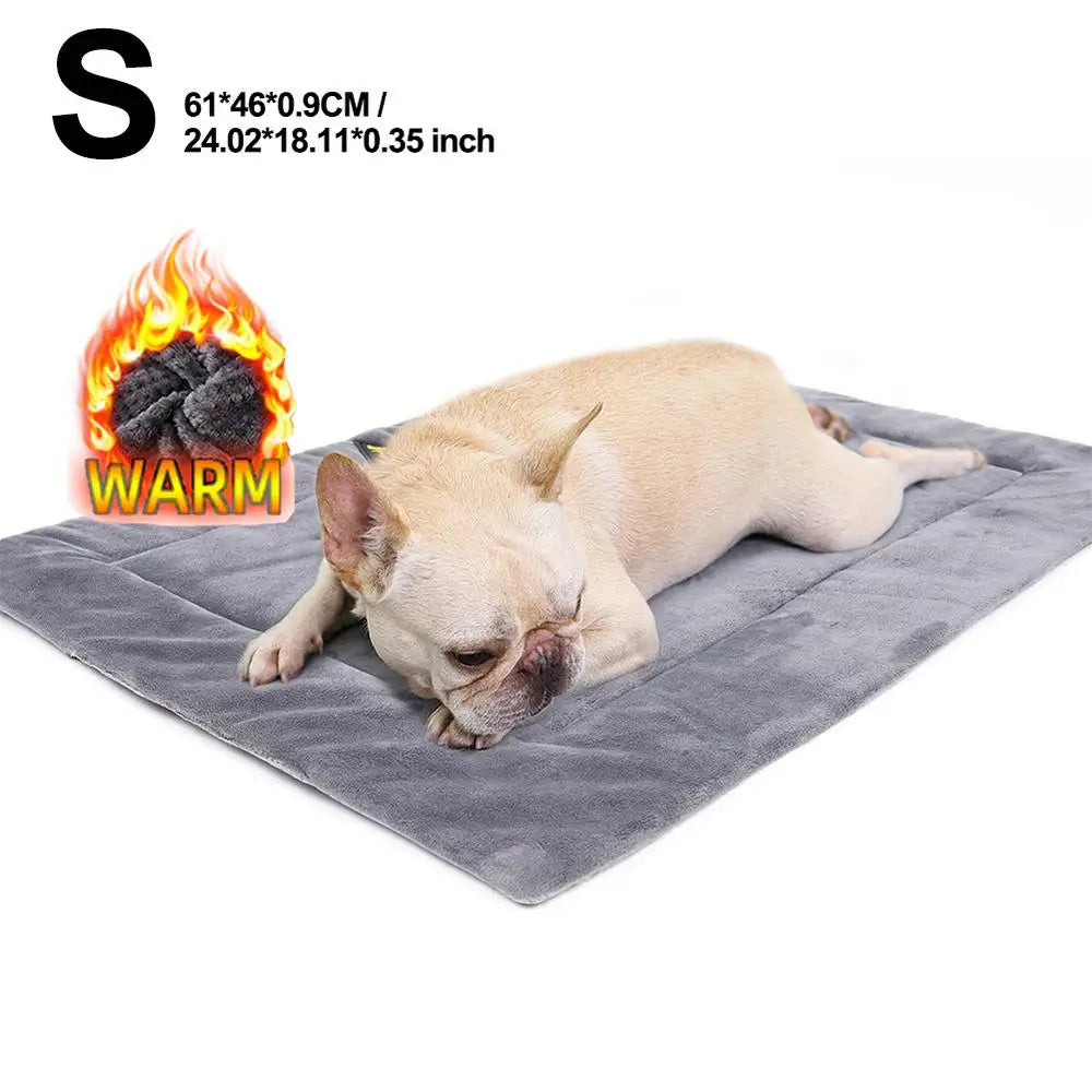 Self-Heating Pet Pads Blanket Flannel Puppy Pad Warming Cushion Mat For Elderly Cats Dogs Small Pets Thermal Heat Reflecting pad